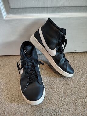 Nike Court Royale 2 Men's Black & White High-Top Sneakers